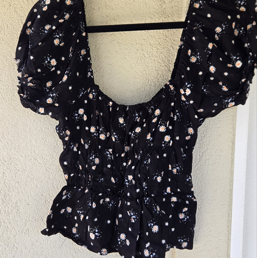 Liberty Love Festival Floral Crop Top sz Sm